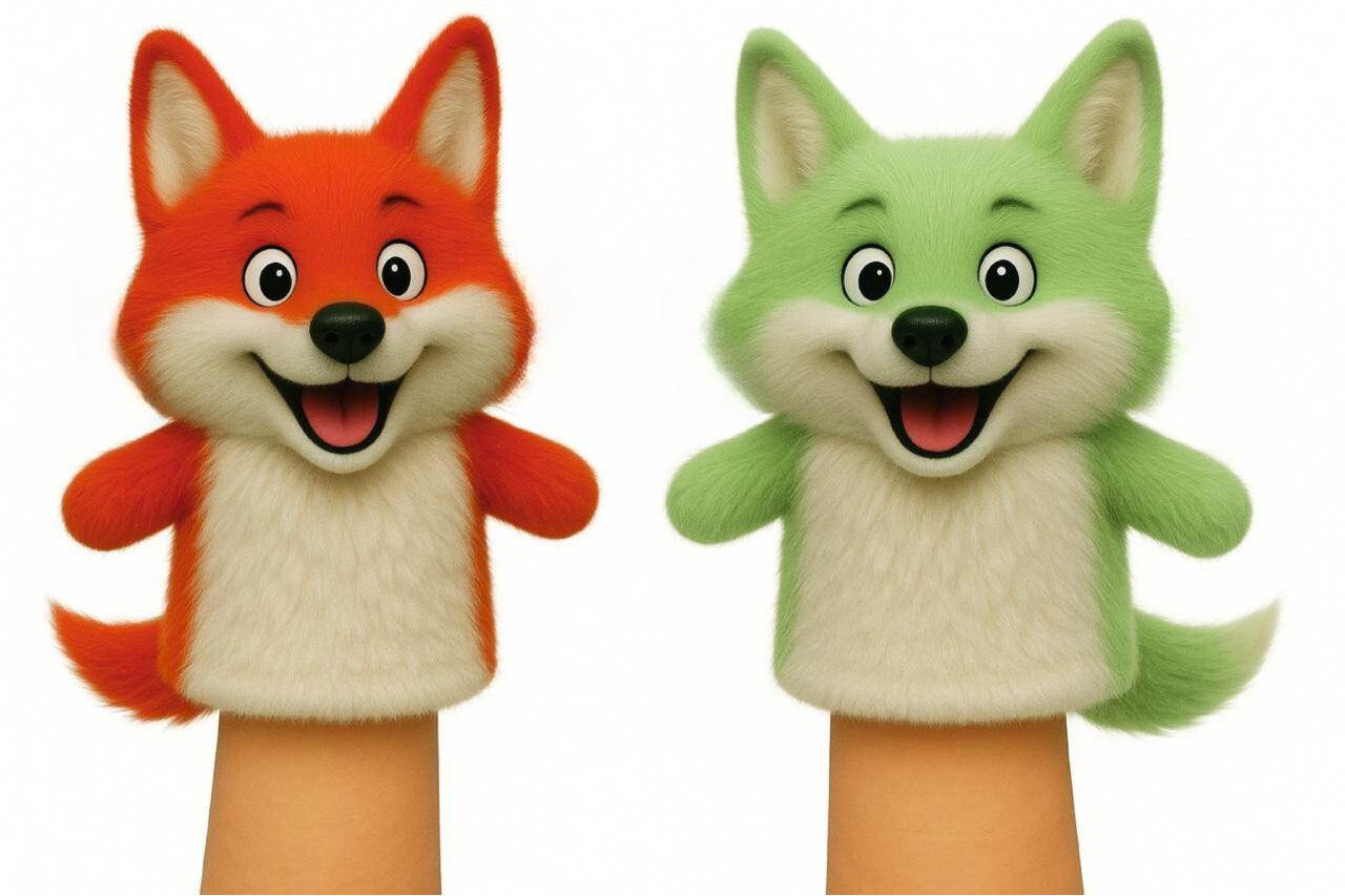 Hand Puppets for The Wolves Inside of Me