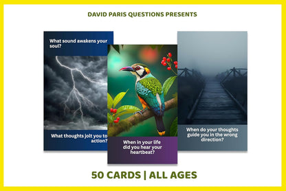 Questions to Awaken The Soul Vol. 1 Card Deck - Inspire Consciousness and Get Deep Faster with Thought Provoking Questions