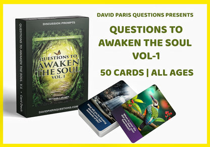 Questions to Awaken The Soul Vol. 1 Card Deck - Inspire Consciousness and Get Deep Faster with Thought Provoking Questions